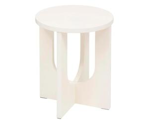 Paris Prix Atmosphera Créateur d'intérieur - Table d'Appoint Design Bloom 50cm Ivoire