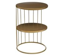 Paris Prix Atmosphera Créateur d'intérieur - Table d'Appoint Design Métal Kobu 52cm Or