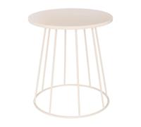 Paris Prix Atmosphera Créateur d'intérieur - Table d'Appoint en Métal Latte 38cm Beige