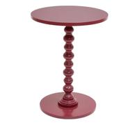 Paris Prix Atmosphera Créateur d'intérieur - Table d'Appoint Ronde Alix 50cm Rouge Grenat