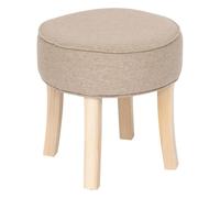 Paris Prix Atmosphera Créateur d'intérieur - Tabouret en Tissu Adriel 35cm Beige