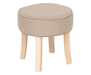 Paris Prix Atmosphera Créateur d'intérieur - Tabouret en Tissu Adriel 35cm Beige