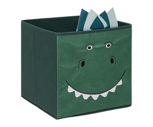 Paris Prix Atmosphera for Kids - Boîte de Rangement Enfant Dinosaure 29cm Vert Foncé