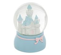 Paris Prix Atmosphera for Kids - Boule à Neige en Verre Château 13cm Bleu