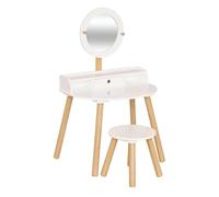 Paris Prix Atmosphera for Kids - Coiffeuse Enfant avec Tabouret Nomade 89cm Blanc