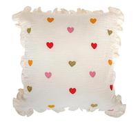 Paris Prix Atmosphera for Kids - Coussin Enfant Feston Amour 40x40cm Beige