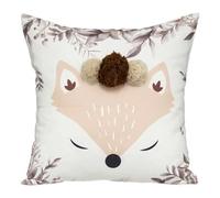 Paris Prix Atmosphera for Kids - Coussin Enfant Renard Pompons 39x39cm Multicolore