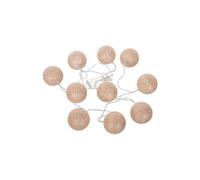 Paris Prix Atmosphera for Kids - Guirlande LED Glitter 10 Boules 164cm Rose