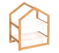 Paris Prix Atmosphera for Kids - Meuble de Rangement 2 Bacs Bako 54cm Blanc