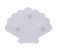 Paris Prix Atmosphera for Kids - Patère Coquillage 3 Crochets Sirène 36cm Violet
