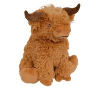 Paris Prix Atmosphera for Kids - Peluche Vache Écossaise Betty 23cm Marron