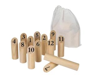 Paris Prix Be Toy's - Jeu de Quilles en Bois Nordique 21cm Naturel