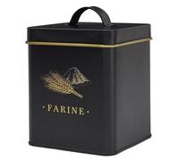 Paris Prix Boîte à Farine en Métal Lounge 13cm Noir