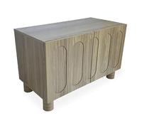 Paris Prix Buffet 2 Portes Sculptées Phillip 80cm Chêne Grisé