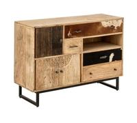 Paris Prix Buffet 4 Tiroirs & 3 Portes en Bois Jonas 115cm Naturel
