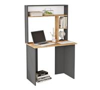 Paris Prix Bureau 3 Étagères Micah 148cm Naturel & Anthracite