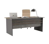 Paris Prix Bureau Design Nicholas 180cm Gris & Naturel