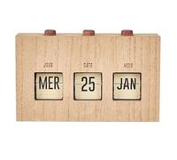 Paris Prix Calendrier Perpétuel Flip Flap 19cm Naturel