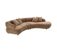Paris Prix Canapé 4 Places Arrondi Macaron 320cm Taupe