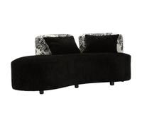 Paris Prix Canapé Design à Motifs Mei 160cm Noir & Blanc