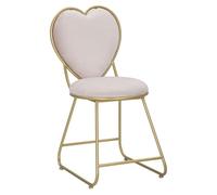 Paris Prix Chaise Design Coeur Heart 80cm Rose & Or