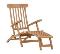 Paris Prix Chaise Longue en Bois de Teck Kenya 150cm Naturel