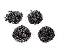 Paris Prix Clean House - Lot de 4 Tampons à Récurer Boule 6cm Gris