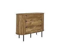 Paris Prix Commode 3 Tiroirs Heritage 100cm Marron