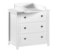 Paris Prix Commode avec Plan à Langer Amori 100cm Blanc