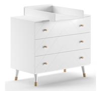 Paris Prix Commode avec Plan à Langer Billy 100cm Blanc