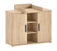 Paris Prix Commode & Plan à Langer Sam 115cm Chêne