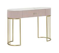 Paris Prix Console Design Effet Marbre Montpellier 100cm Rose & Or