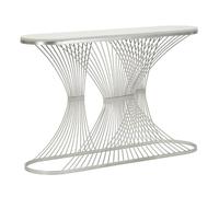 Paris Prix Console Design en Marbre Bridge 120cm Argent