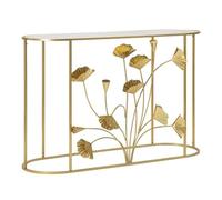 Paris Prix Console Design en Métal Flow 120cm Or