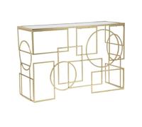 Paris Prix Console Design en Métal Marie 120cm Or