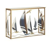 Paris Prix Console Design en Métal Voiles 108cm Multicolore