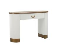 Paris Prix Console en Bois avec 1 Tiroir Tolosa 121cm Blanc & Naturel