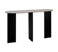 Paris Prix Console en Marbre Mathilde 140cm Noir & Gris