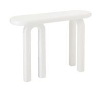 Paris Prix Console Ovale Design Archie 120cm Blanc