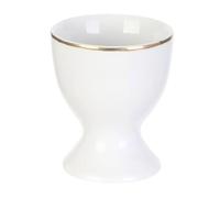 Paris Prix Coquetier Design Liseré 7cm Blanc & Or