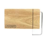 Paris Prix Coupe Fromage & Foie Gras Socle Bois 28cm Beige