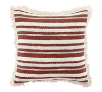Paris Prix Coussin Déco à Franges Atlas 40x40cm Terracotta