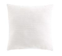 Paris Prix Coussin Déco en Velours Côtelé Nils 45x45cm Blanc