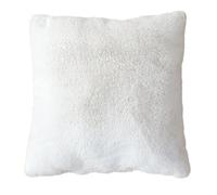 Paris Prix Coussin Déco Imitation Fourrure Rabbit 40x40cm Blanc