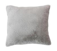 Paris Prix Coussin Déco Imitation Fourrure Rabbit 40x40cm Gris