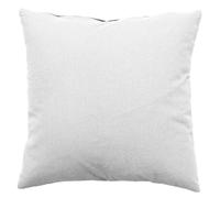 Paris Prix Coussin Déco Uni Déhoussable Panama 40x40cm Blanc