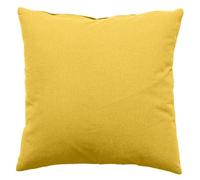Paris Prix Coussin Déco Uni Déhoussable Panama 60x60cm Jaune