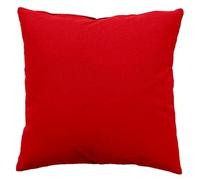 Paris Prix Coussin Déco Uni Déhoussable Panama 60x60cm Rouge