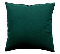 Paris Prix Coussin Déco Uni Déhoussable Panama 60x60cm Vert Foncé