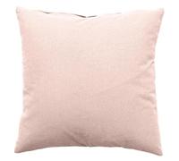 Paris Prix Coussin Déco Uni Déhoussable Panama 60x60cm Vieux Rose